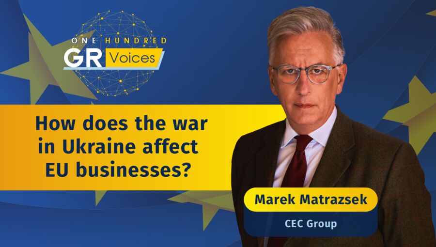 4️⃣ How does the war in Ukraine affect EU businesses? - Marek Matrazsek | One Hundred GR Voices